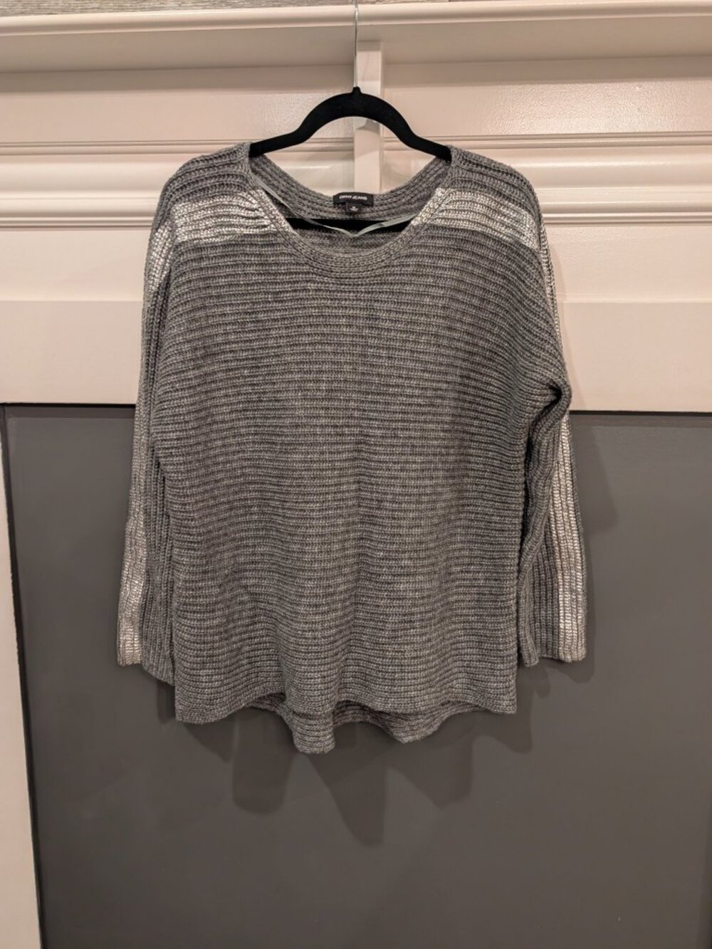 DKNY Jeans Gray Knit Sweater Size M